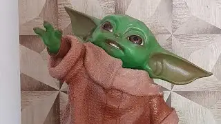 Pintura realista de olhos Baby Yoda The Child parte final