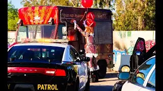 Creepy Slow Speed Ice Cream Truck Police Chase