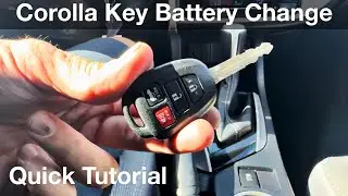 How to replace remote battery in a 2017 Toyota Corolla
