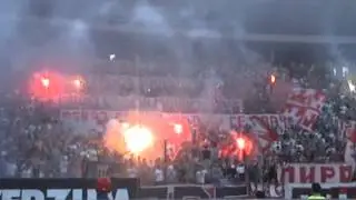 Delije na Zvezda - Donji Srem 1:0 (I poluvreme)