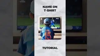 Name on t-shirt ai photo editing 🔥 #viral #trend #short #shorts #cricket #Bing #ai