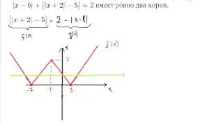 Уравнение с двойным модулем