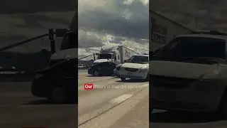 Highway Crash Caught On Tesla Dashcam