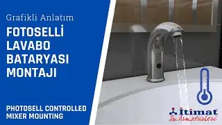 İTİMAT FOTOSELLİ LAVABO BATARYASI MONTAJ VİDEOSU - İTİMAT PHOTOSELL CONTROLLED MIXER MOUNTING VIDEO