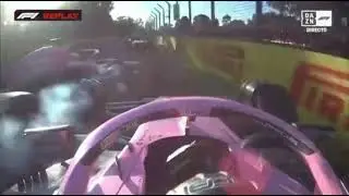 Pierre Gasly and Esteban Ocon Crash