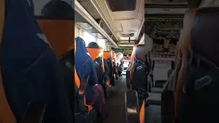 Bus Mandala parkir di braan Kediri