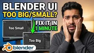 Blender UI Too Small or Too Big? Fix It in 1 Minute