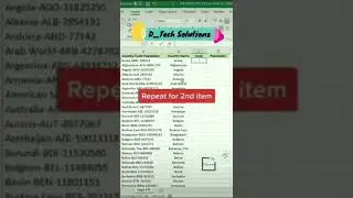 Excel Trick  | D_Tech Solutions | Computer Tricks | MS Excel | MS Office