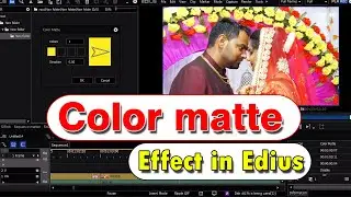 Color Matte Effect in Edius// Edius me Effect kaise banay||Edius Transitions