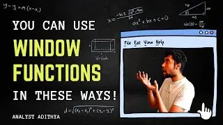 4 SQL Window Functions Use Cases for Data Analysts | SQL Interview Questions | Window Functions SQL