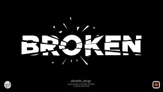 Broken Text Effect In Adobe Illustrator