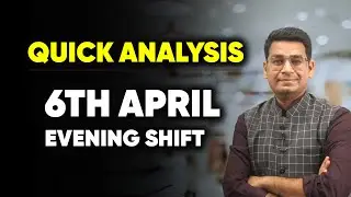 JEE Main (April) 2023 | 6th April Evening Shift Analysis in 60seconds | MathonGo | Anup Sir