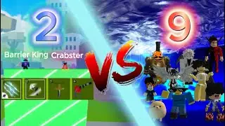 winning a 2 v 9 WITH BARRIER 💀| Bloxfruits