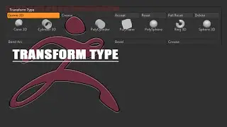 【ZBrush 2022】【memo】gizmo 3D:transform type
