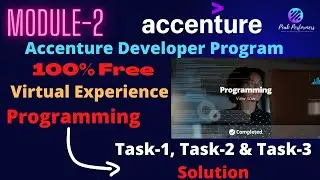 Accenture Developer Program 2022 || Virtual Experience || Programming Module Solutions