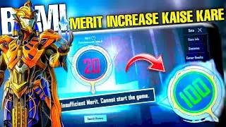your merit is less than 40 bgmi problem | how to increase merit  in bgmi | bgmi merit kaise badhaen