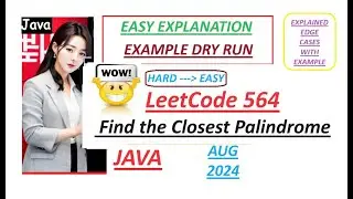 Find the Closest Palindrome | Leetcode 564 | Java Code | Developer Coder