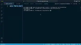 Learn to Code with Ruby V2 - 01 - Introduction & Installation - 18 - Run Ruby File with Terminal