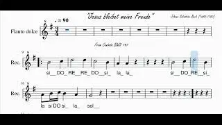 "Jesus bleibet meine Freude" - Per flauto dolce