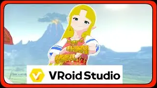 Zelda SSBU VRoid! Last VRoid touches then Blender model assets | VTuber Artist