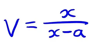 Rearrange Formula: Make x the subject when x in denominator and numerator of a fraction