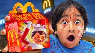 8 YouTubers WHO ORDERED ELF ON THE SHELF HAPPY MEAL AT 3AM! (Ryan's World)
