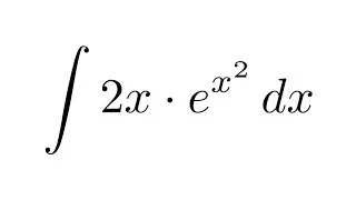 Integral of (2x)*e^(x^2) (substitution)