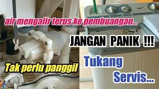 TRIK JITU !!! Cara Ganti Seal Klep Pembuangan Mesin Cuci Panasonic 2 Tabung