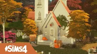 Sims 4 Cozy Autumn Pumpkin Cottage 🎃🍂 | Whimsical Stop Motion Build ⏩ | No CC