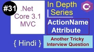 31. ActionName Attribute | with example | .NET Core 3.1 MVC Tutorial | Hindi