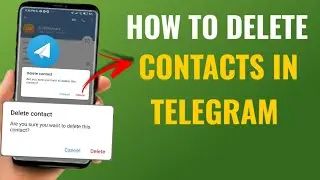 How To Remove Contacts In Telegram | Delete Contact In Telegram | English