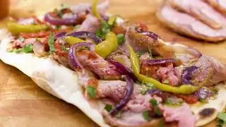 Irish Beef And Harissa Flat Bread