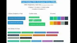 Css3 Button With Animated Shiny Effect