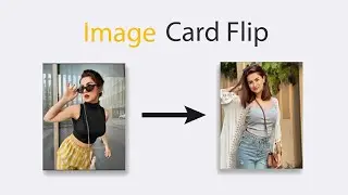 How To Create Image Flip Card Using HTML CSS - My Secret ||  