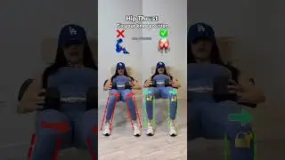 ✅ Do Vs Don’t ❌👉🏻fix your knee position ✅ #hipthrusts #hipthrust #glutesworkout #glutes #fitness