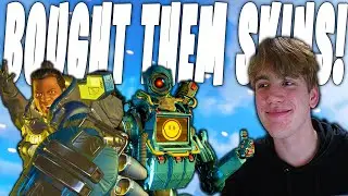 Carrying The CUTEST KIDS and Buying Them Battle Passes! (Apex Legends)