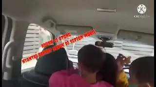 GIVING FOOD TO MONGKEY INSIDE CAR