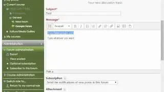 Creating Links in A Discussion Board in Moodle