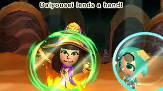 Imp Boss and Replica Dark Lord vs Me and Daiyousei (Miitopia 3ds)