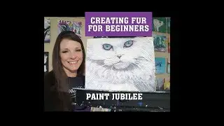 Painting Fur and Cat eyes For Beginners/Acrylic Painting