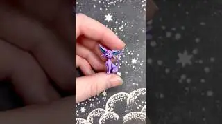 Learning how to paint minis with Pokemon!! #craft #art #dnd #pokemon #espeon #miniature #painting
