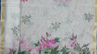 Madhavi latha fabric painting on my dupatta..