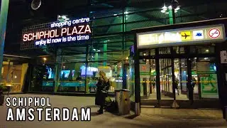 ✈️ Walking in Amsterdam Schiphol Plaza - Airport. 4K - Netherlands Walk Tour 2022
