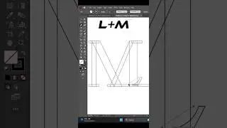L+M logoo design by illustrator 🎨