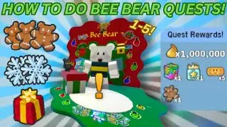 How To Complete Bee Bear's Beesmas Quests 1-5! | Bee Swarm Simulator