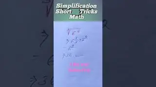 square root simplification math |simplification short tricks #shortsfeed #video #maths #shortvideo
