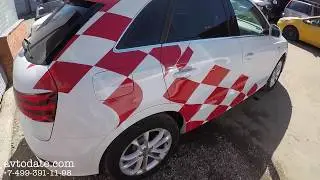 Ремонт и покраска правой части переднего бампера Audi Q3
