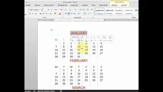 How to Insert Calendar In Word 2013  | TechTricksGh