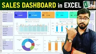 Professional 🔥 Sales Dashboard in Excel | Office work in Excel | MS Excel 