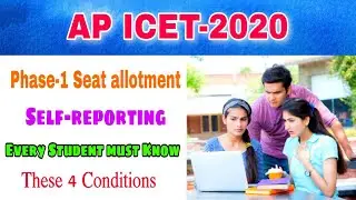 ap icet seat allotment 2020||Online self reporting||Joining report||ap icet 2020